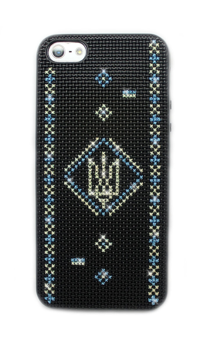 Чехлы с вышивкой для iphone 5/5s Украина герб Патриот 