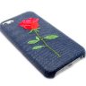 Чехол для iphone 5/5s Denim JEANS STYLE вышивка джинсовый чехол ROSE фото 3 — CRYSTAL SHOP