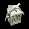Бонбоньерка для конфет Квадратная "Ажур Сердце" фото 1 — CRYSTAL SHOP