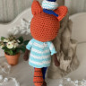 Игрушка персонаж Коржик мультик Три Кота вязаная крючком фото 3 — CRYSTAL SHOP