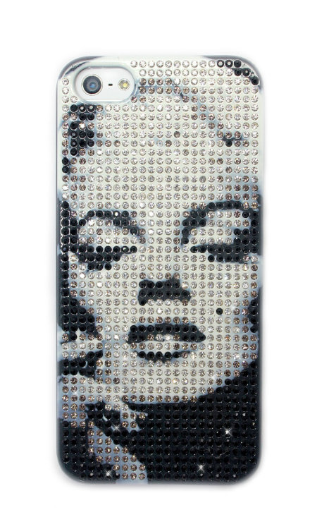 Чехол для Apple iPhone 5/5s стразы Fashion Rhinestone Bling Diamond Crystal фото Marilyn Monroe — CRYSTAL SHOP