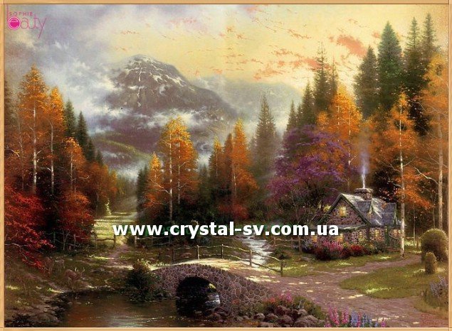 Набор алмазная живопись Осень в горах (50х60) — CRYSTAL SHOP