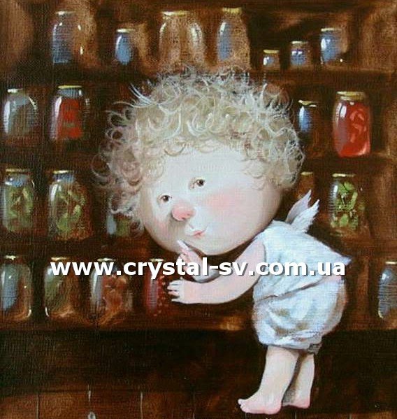 Набор алмазными стразами Солёные огурчики (40х40) — CRYSTAL SHOP