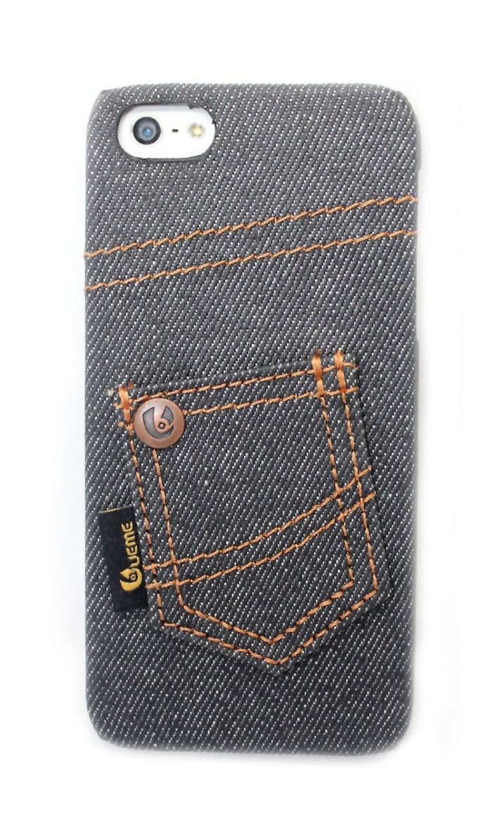 Чехлы с вышивкой для iphone 5/5s Denim JEANS STYLE джинсовый чехол нашивной карман №2 