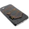 Чехлы с вышивкой для iphone 5/5s Denim JEANS STYLE джинсовый чехол нашивной карман №2 фото 3 — CRYSTAL SHOP