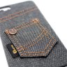 Чехлы с вышивкой для iphone 5/5s Denim JEANS STYLE джинсовый чехол нашивной карман №2 фото 4 — CRYSTAL SHOP