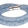 Браслет Сваровски Stardust Blush Blue Double Bracelet (S: 38 cm) фото 1 — CRYSTAL SHOP