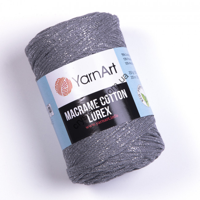 YarnArt Macrame Cotton Lurex (ЯрнАрт Макраме коттон люрекс) цвет 737 — CRYSTAL SHOP