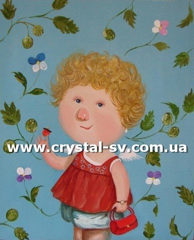 Набор алмазными стразами Малинка (40х30) — CRYSTAL SHOP