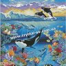 Набор картина из стразиков Вышивка море (50х40) фото 1 — CRYSTAL SHOP