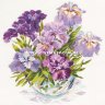 Набор алмазная мозаика стразами Ирисы в вазе Вышивка (40x40) фото 1 — CRYSTAL SHOP
