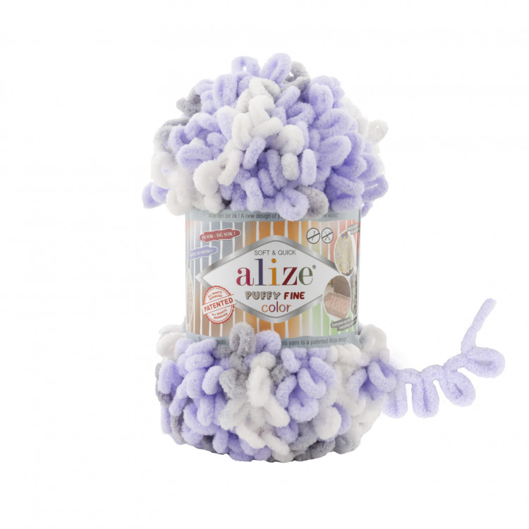 Alize Puffy Fine Color (Ализе Пуффи Файн Колор) цвет 6372 — CRYSTAL SHOP