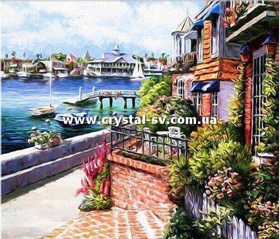 Набор алмазная живопись Средиземноморье (40х45) — CRYSTAL SHOP