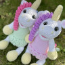 Hand Made Unicorn вязаные крючком Единорожка с гривой. Рост 52 см фото 1 — CRYSTAL SHOP