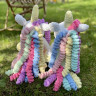Hand Made Unicorn вязаные крючком Единорожка с гривой. Рост 52 см фото 3 — CRYSTAL SHOP