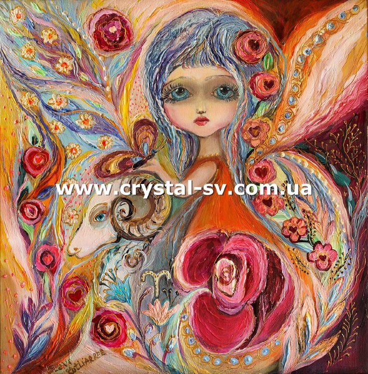 Наборы алмазной вышивки Знак зодиака овен (40х40) — CRYSTAL SHOP