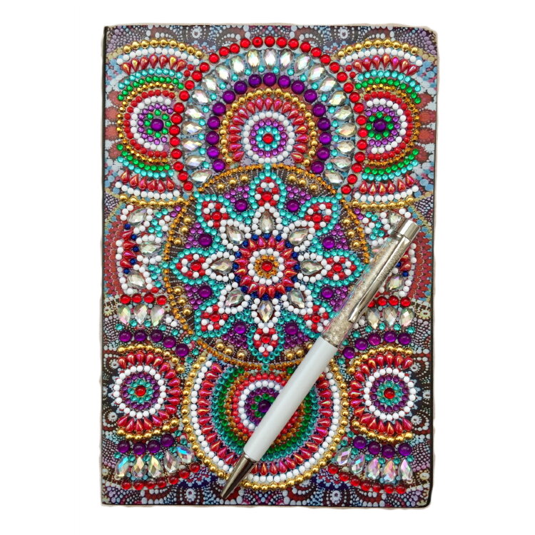 Подарочный набор блокнот алмазная мозаика с ручкой NB101 — CRYSTAL SHOP