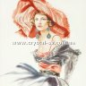 Набор алмазная мозаика стразами Барышня Дама в шляпе (50х40) фото 1 — CRYSTAL SHOP