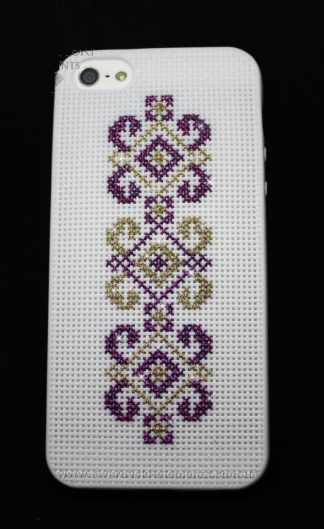 Вышиванка крестом чехол для iphone 4/4s с вышивкой Украина орнамент — CRYSTAL SHOP