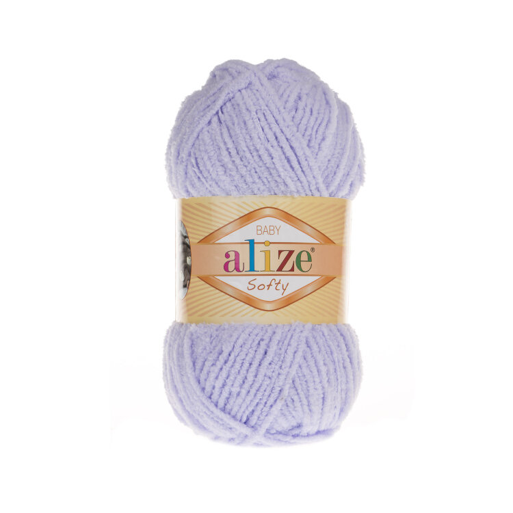 Пряжа Alize Softy (Ализе Софти) цвет 146 нежная сирень — CRYSTAL SHOP