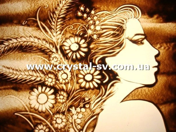 Набор алмазная мозаика стразами Песочная картина Девушка (30x40) — CRYSTAL SHOP