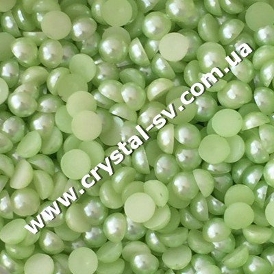 Полужемчуг акрил Светло-зеленый (Light Green) 5 мм. Цена за 100 шт. фото 1 — CRYSTAL SHOP Полужемчуг акрил Светло-зеленый (Light Green) 5 мм. Цена за 100 шт. фото 1 — CRYSTAL SHOP