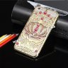Чехол iphone 6 plus CROWN Gold Pink фото 1 &mdash; CRYSTAL SHOP