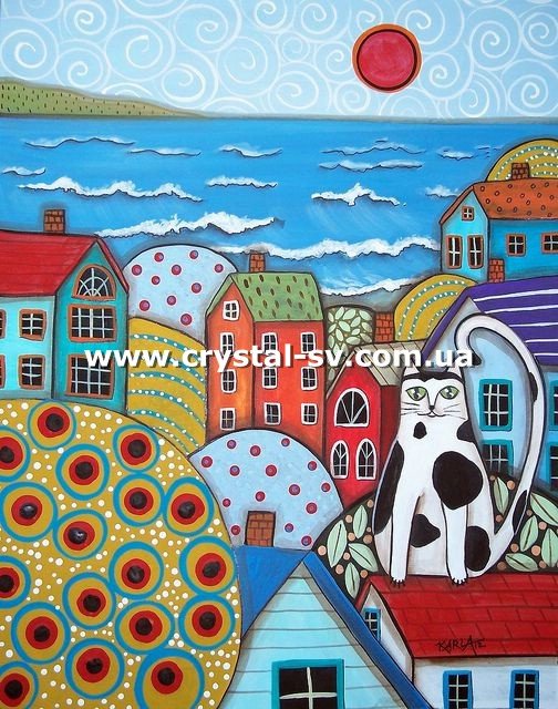 Набор алмазная живопись Яркий город (50х40) — CRYSTAL SHOP