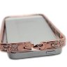 Бампер для iPhone 5/5s Luxury BVLGARI метал со стразами Snake Head GOLD PINK фото 2 — CRYSTAL SHOP