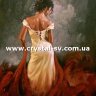 Набор алмазная мозаика стразами Ретро Девушка с красным Страсть (50х40) фото 1 — CRYSTAL SHOP