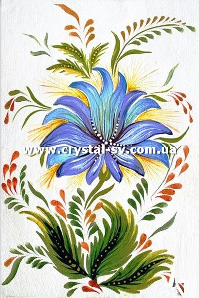 Наборы алмазной вышивки Петриковская роспись цветы (40х30) — CRYSTAL SHOP