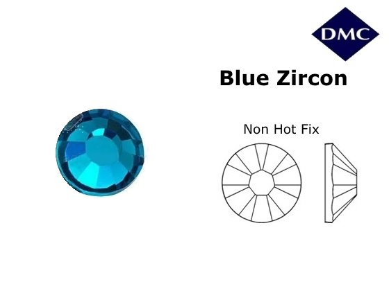 Стразы DMC non Hot Fix Blue Zircon ss12 (3-3.2 мм). — CRYSTAL SHOP