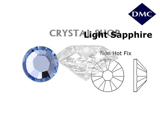 Стразы DMC non Hot Fix Lt. Sapphire ss12 (3-3.2 мм). фото 1 — CRYSTAL SHOP