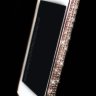Бампер для iphone 4 4s алюминиевый с камнями gold PINK фото 1 — CRYSTAL SHOP