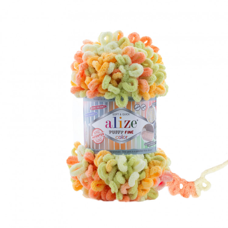 Alize Puffy Fine Color (Ализе Пуффи Файн Колор) цвет 6313 — CRYSTAL SHOP