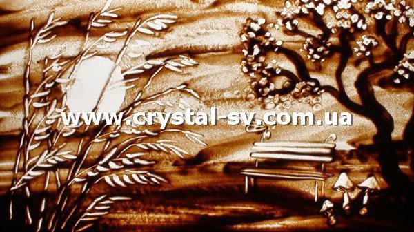 Набор алмазная мозаика стразами Песчаный мотив Природа Закат (30x50) — CRYSTAL SHOP