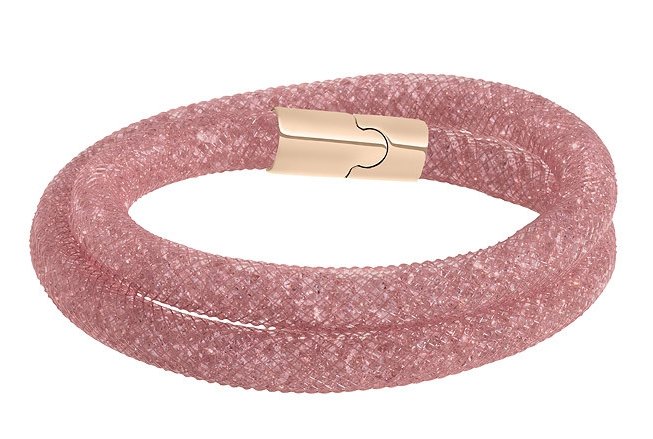 Браслет Сваровски Stardust Pink Double Bracelet (S: 38 cm) — CRYSTAL SHOP