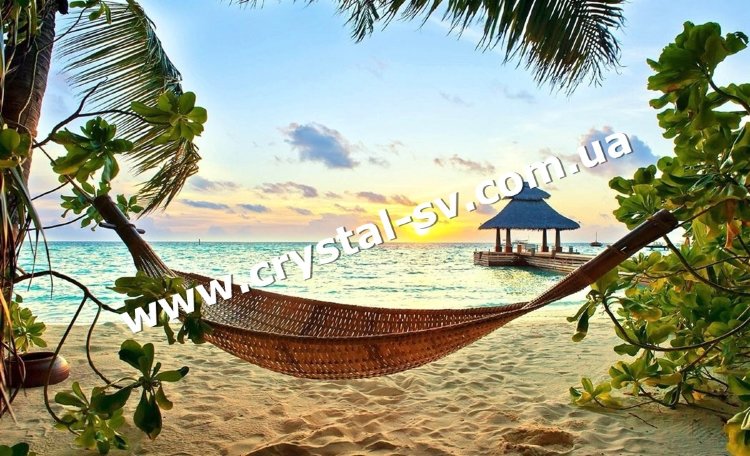 Набор алмазная живопись Гамак у моря (40х60) — CRYSTAL SHOP