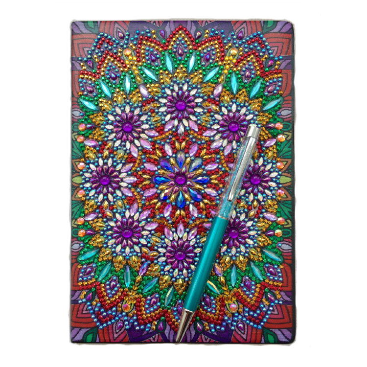 Набор блокнот в алмазной техники и ручки NB100 — CRYSTAL SHOP