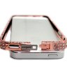 Бампер для iphone 5/5s DIAMOND Luxury metal bling GOLD PINK фото 6 — CRYSTAL SHOP