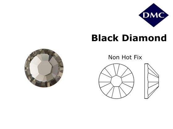 Стразы DMC non Hot Fix Black diamond ss12 (3-3.2 мм). — CRYSTAL SHOP