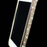 Бампер для iphone 4 4s алюминиевый с камнями SILVER фото 3 — CRYSTAL SHOP