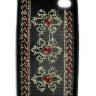 Чехол для iphone 5/5s украинская черная вышиванка  фото 4 — CRYSTAL SHOP