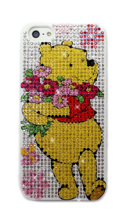 Чехол для Apple iPhone 5/5s стразы Fashion Diamond Crystal из страз Viny Pooh — CRYSTAL SHOP