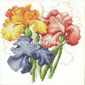Набор алмазная мозаика стразами Ирисы Вышивка (30x30) фото 1 — CRYSTAL SHOP