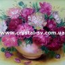 Набор алмазная мозаика стразами Натюрморт Букет в вазе (40х40) фото 1 — CRYSTAL SHOP