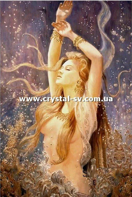 Набор алмазная мозаика стразами Девушка Нимфа (60х40) — CRYSTAL SHOP