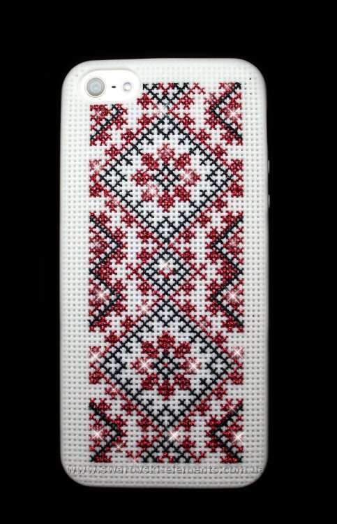 Чехол для iphone 5/5s вышивка крестом DMC нити украинский рушнык — CRYSTAL SHOP
