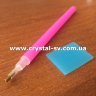 Розовая ручка с гель-клеем для выкладки стразами  фото 1 — CRYSTAL SHOP
