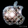 Аппликация из страз Hot Fix наклейка APPLE logo (7,5х7,5 см) фото 1 &mdash; CRYSTAL SHOP